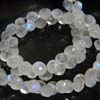 This listing is for the 63 pcs of AA Quality Rainbow Moonstone Faceted Onion briolettes in size of 6 - 7 mm approx,,Length: 8 inch